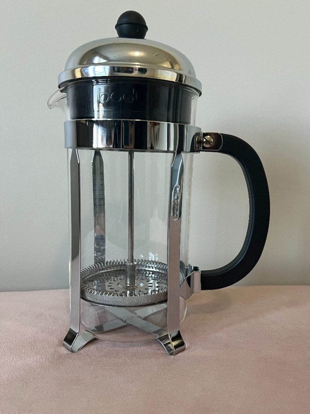 Bodum French Press Coffee Maker Glass Stainless Steel 8 Cup Minimalist